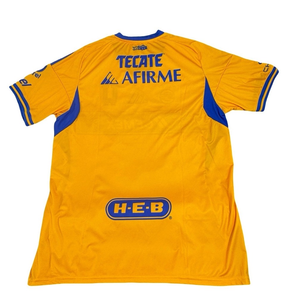 Adidas Tigres UANL 2024-2025 Home Soccer Jersey Mens XL IT8632 - Picture 3 of 6
